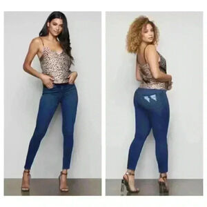 Good American Good Waist Extreme V Skinny Jeans Size 2/26